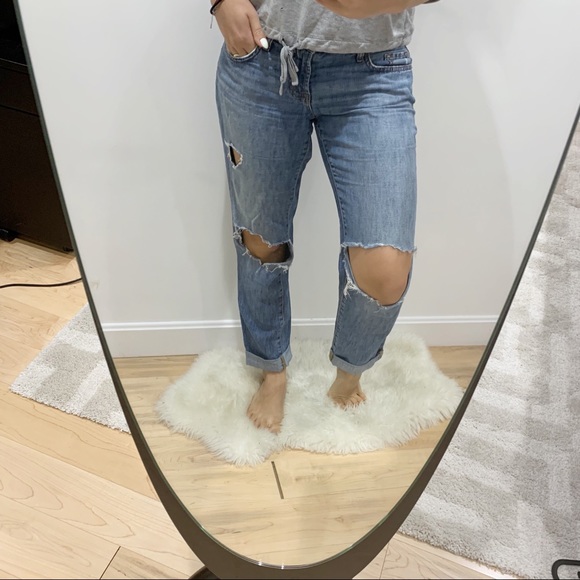 J Brand Denim - J Brand Distressed boyfriend jeans